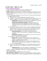 Midterm Exam Study Guide