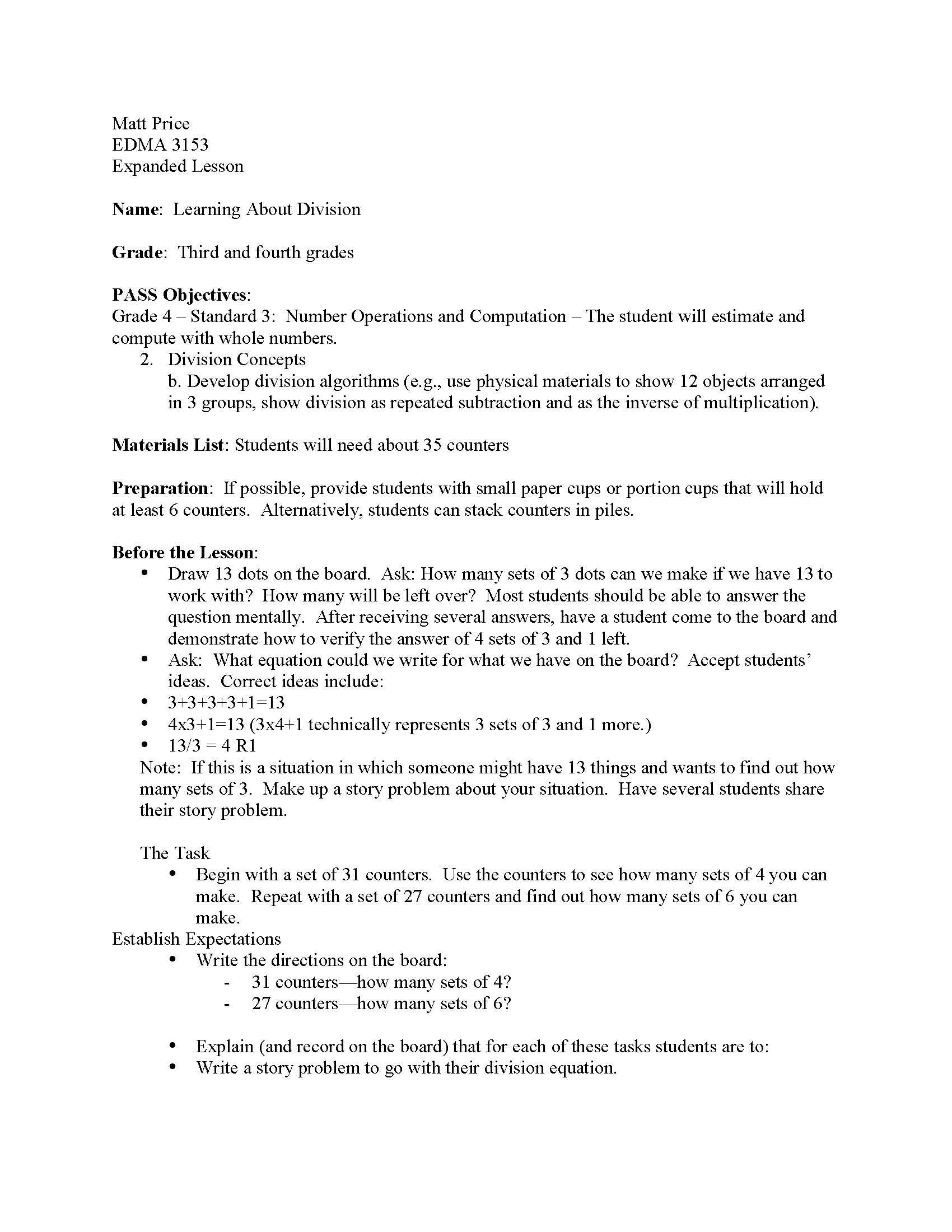 Early Mathematics Concepts