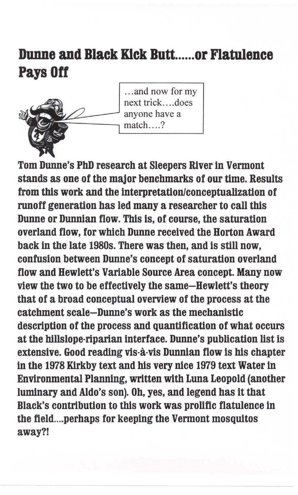 HILLSLOPE AND WATERSHED HYDROLOGY