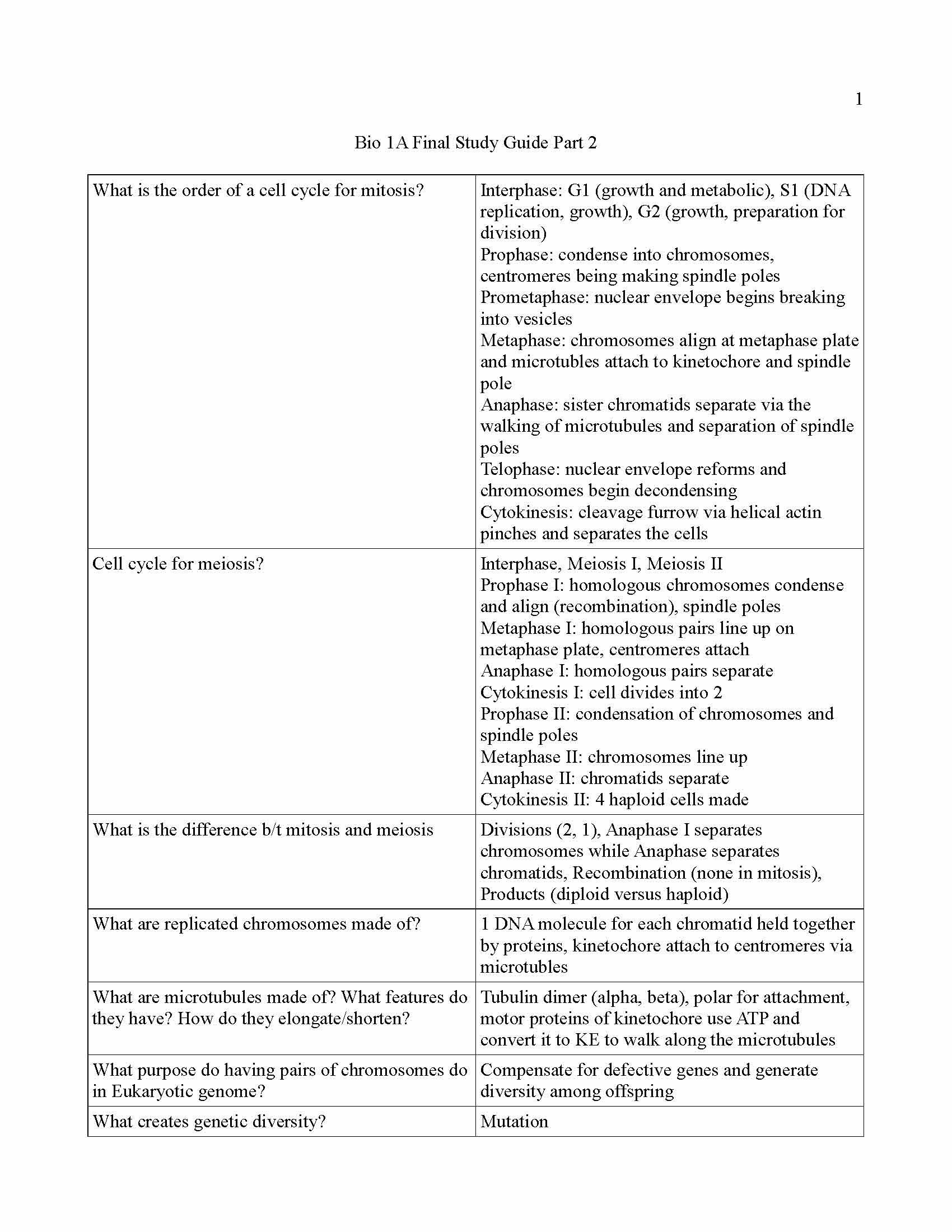 General Biology Lecture