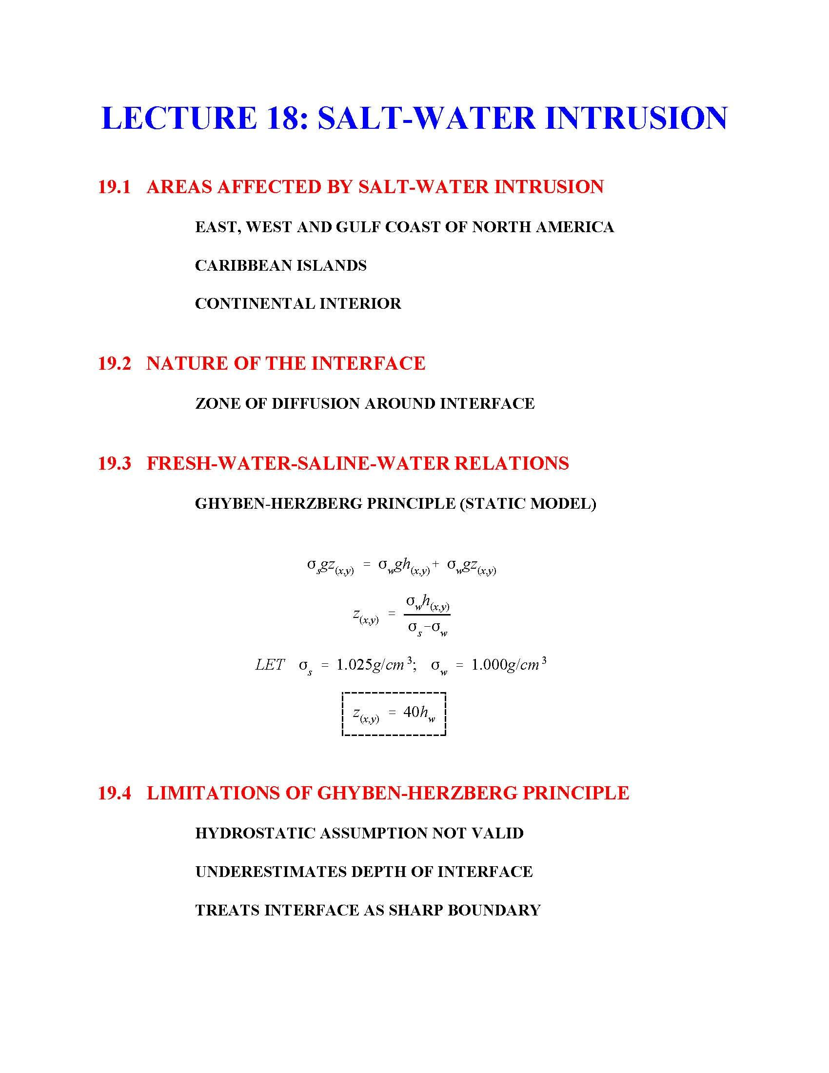Hydrogeology