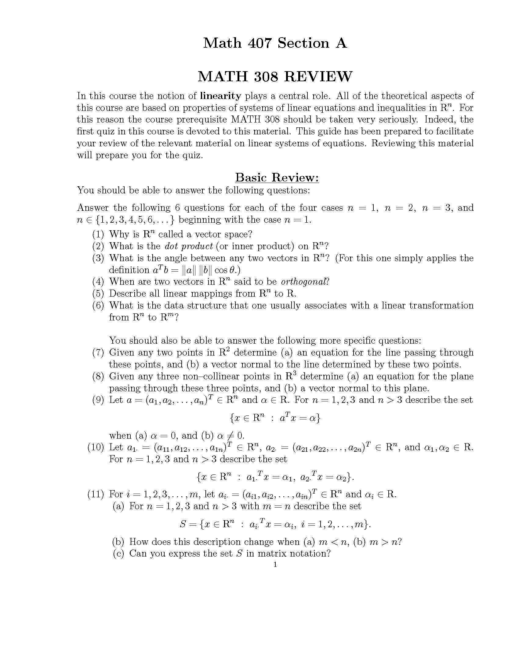 MATRIX ALGEBRA