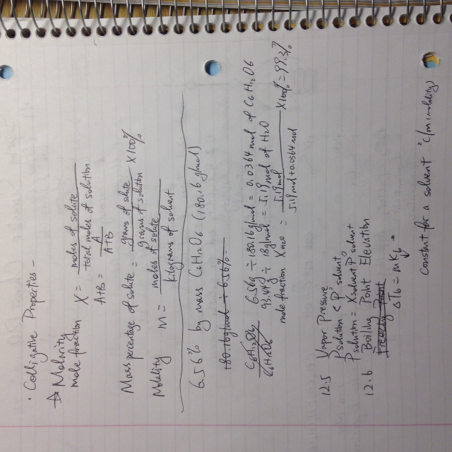 General Chemistry 2 Exam notes