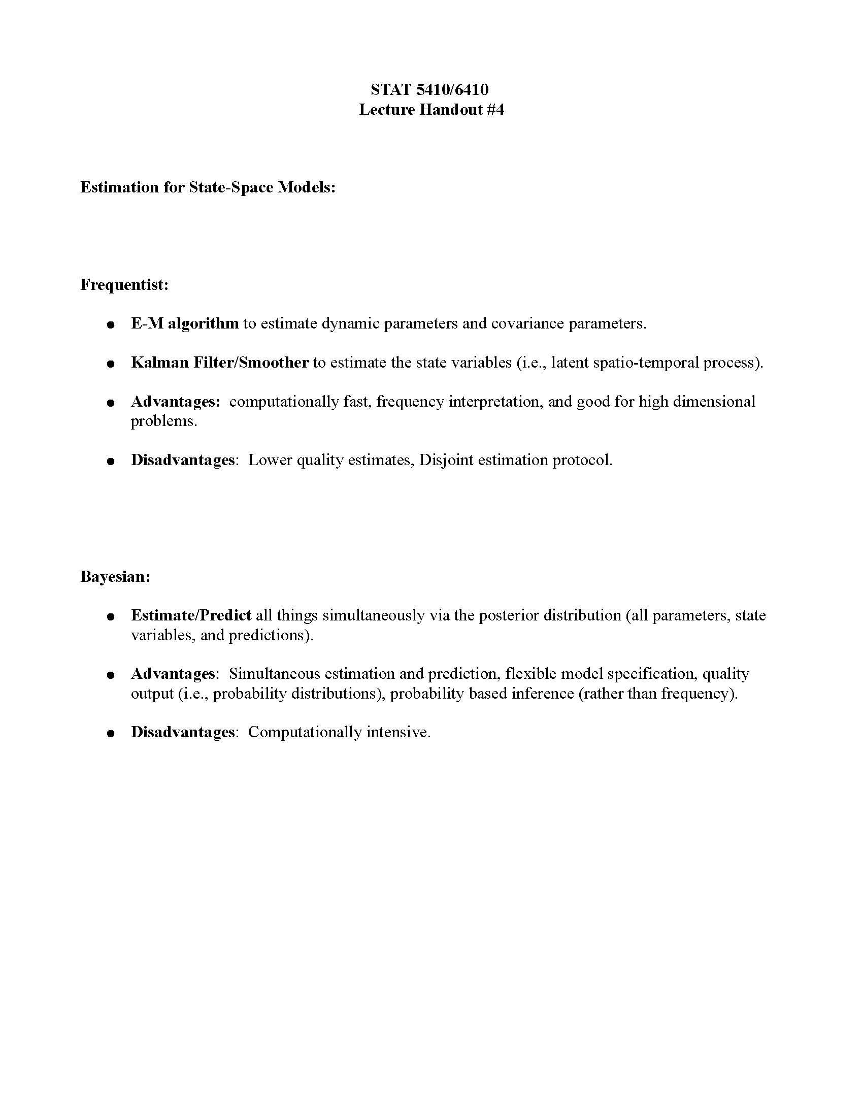 Applied Spatial Statistics