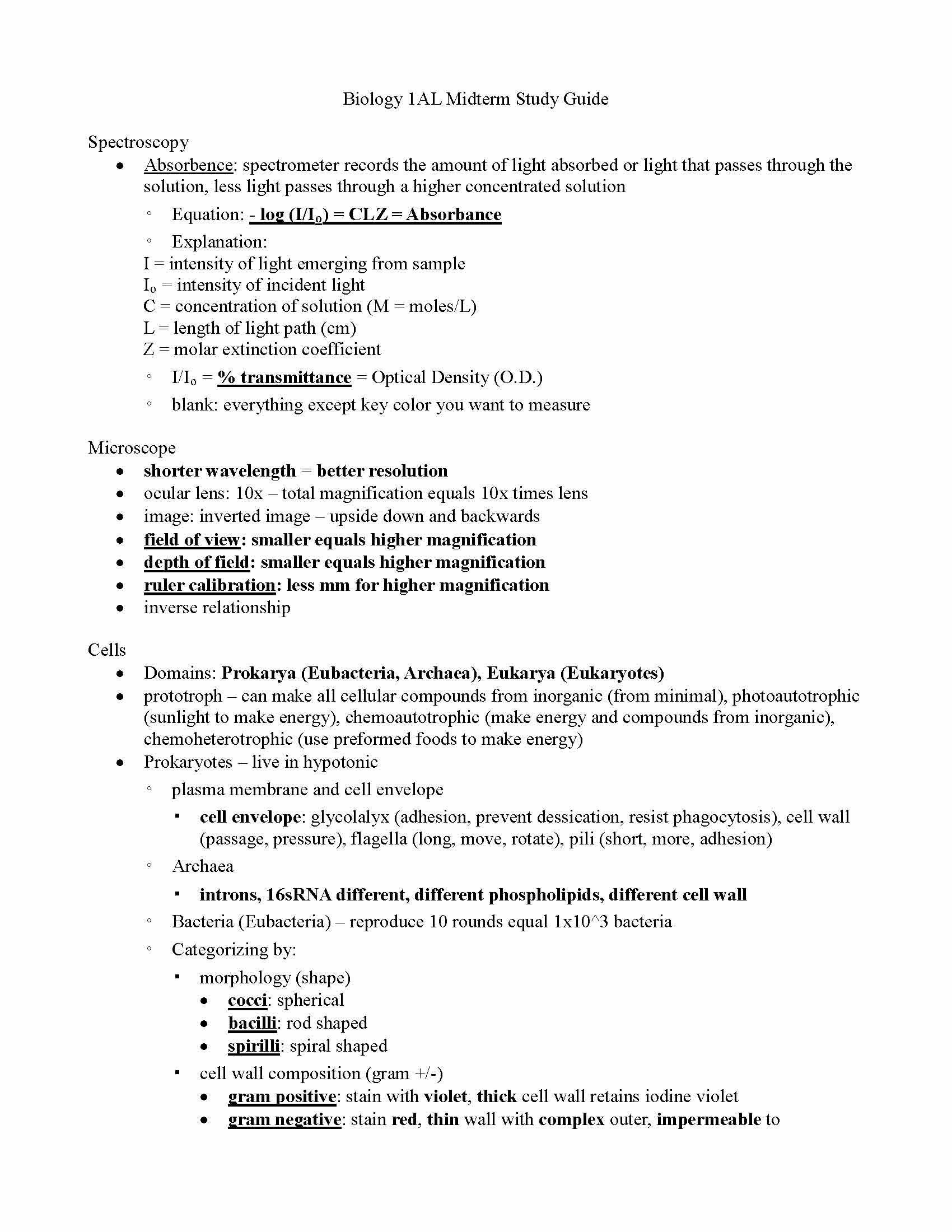 General Biology Laboratory