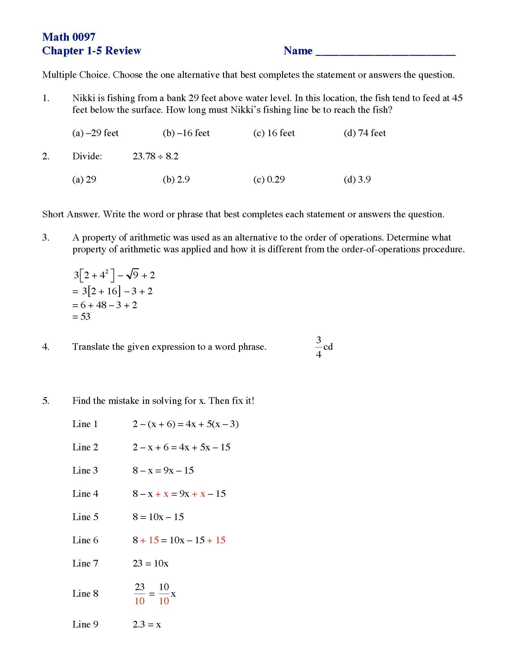 MOUL Beginning Algebra