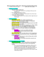 Notes from Week 3: PSY 1110 - Elementary Statistical Reasoning
