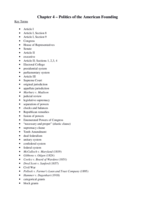 Notes for Chapter 4 Test