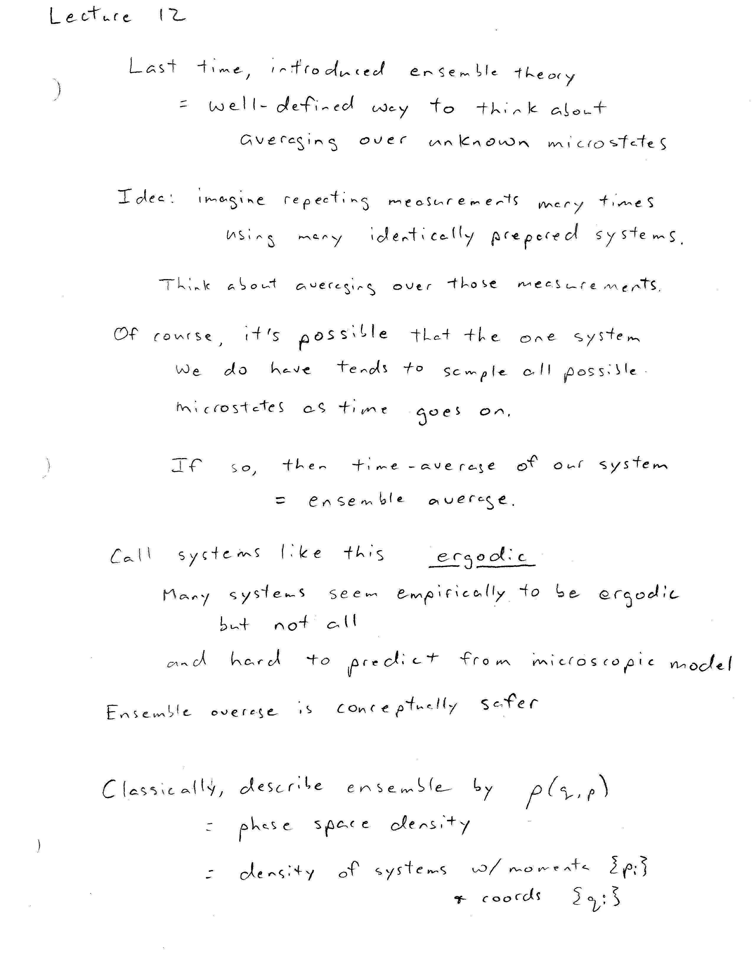 Statistical Mechanics