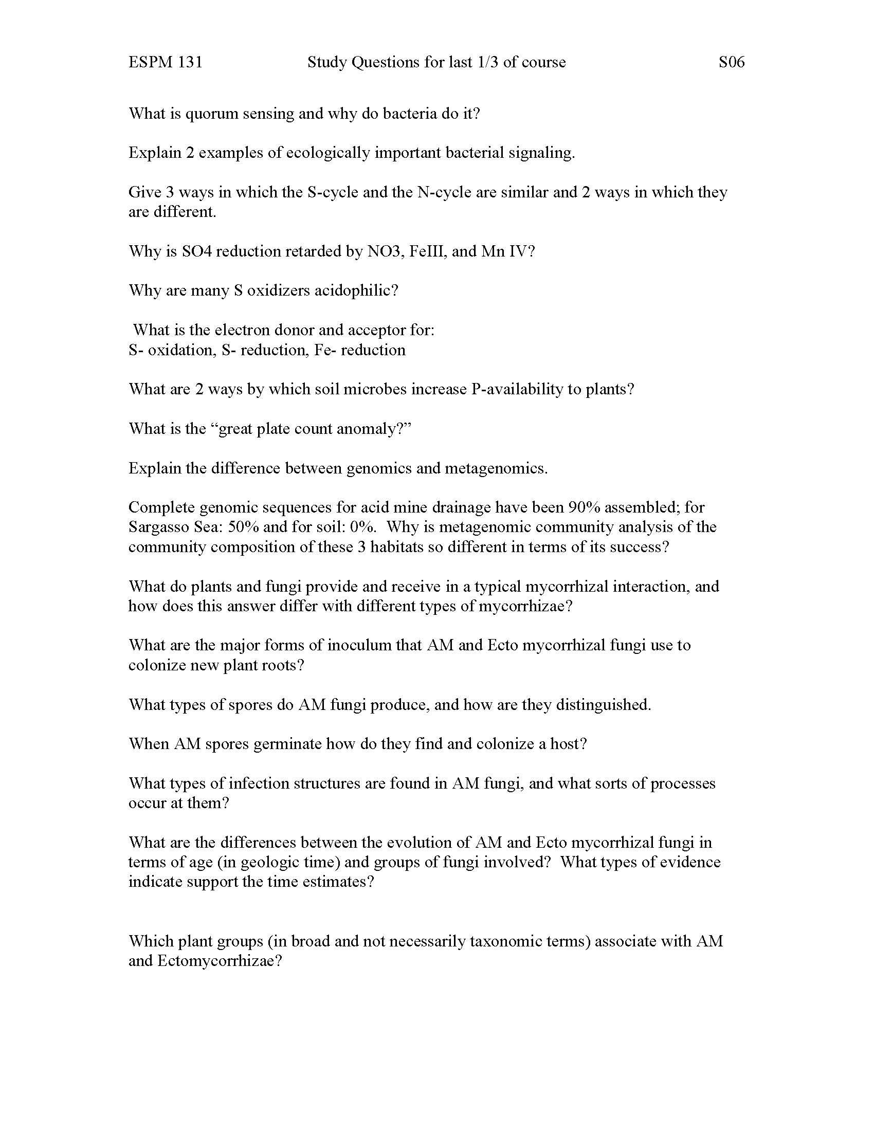 Soil Microbial Ecology