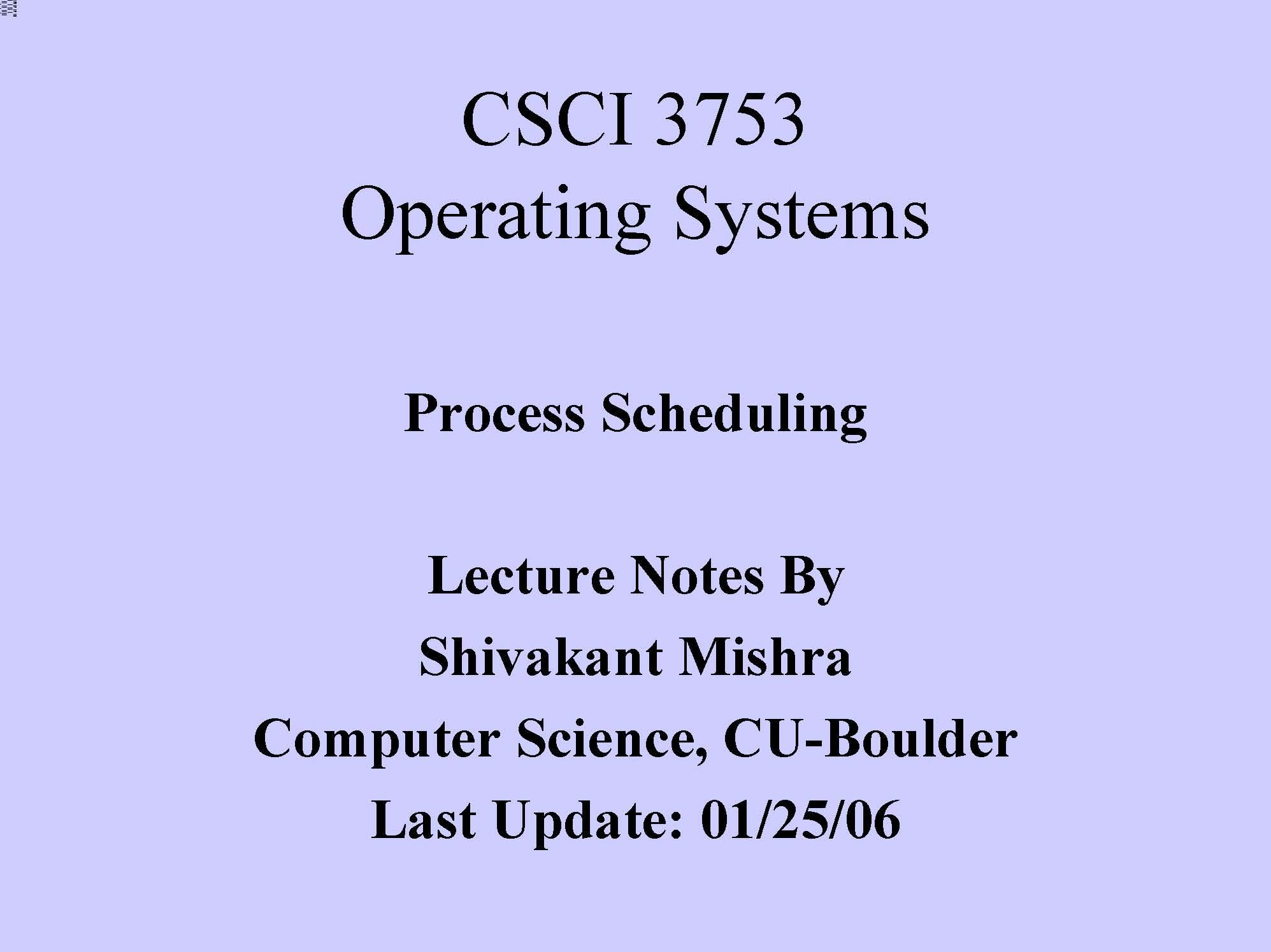 OPERATING SYSTEMS