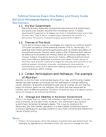 Politcal Science American Government Exam Notes and Study Guide