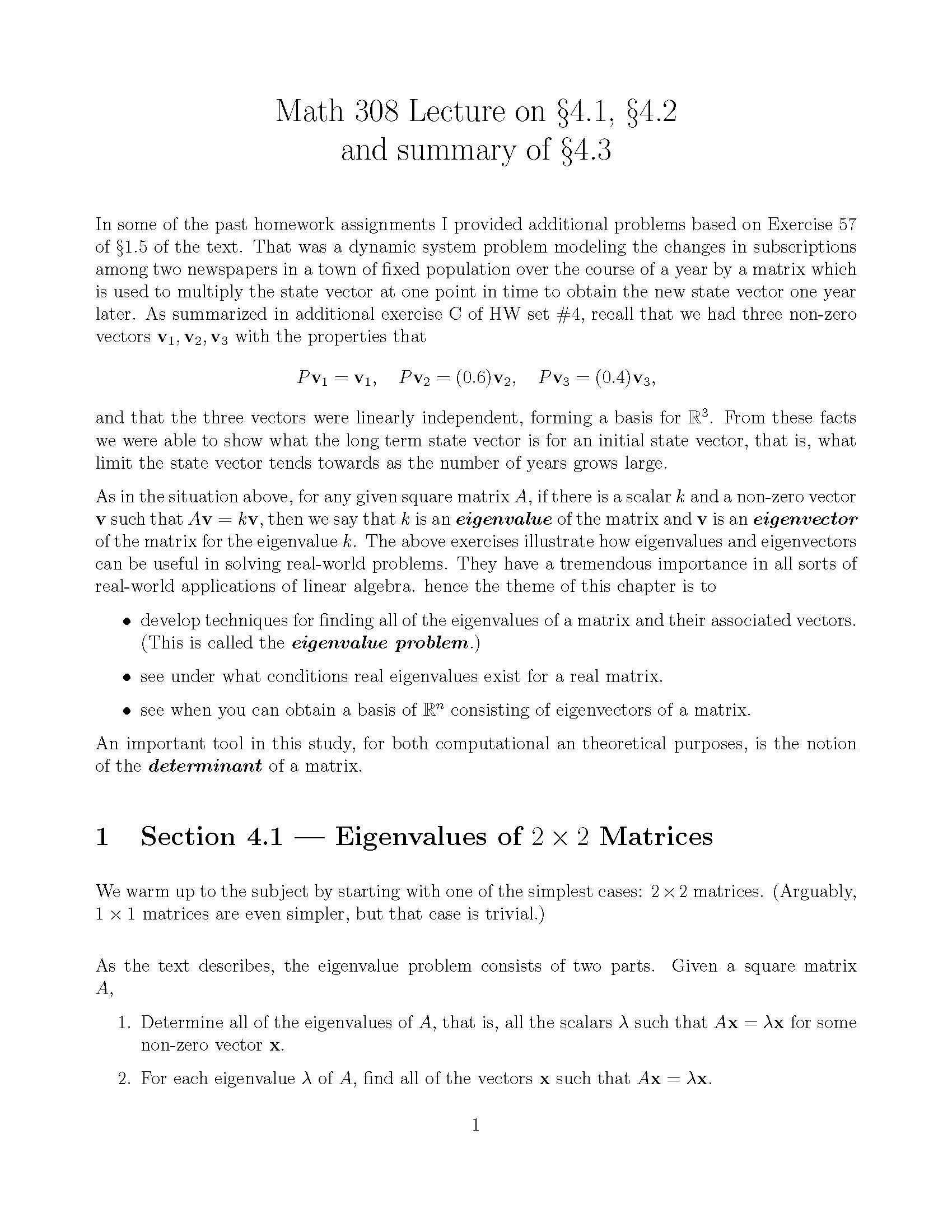 MATRIX ALGEBRA