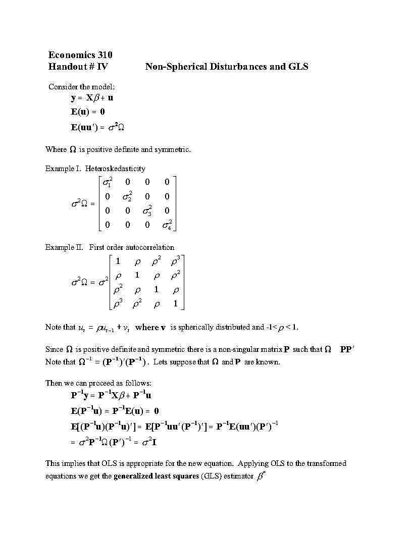 Adv Topics in Econometrics