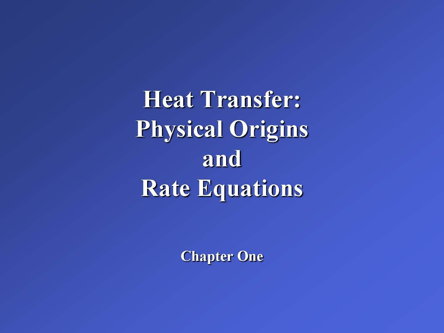 Princ of Heat Transfer
