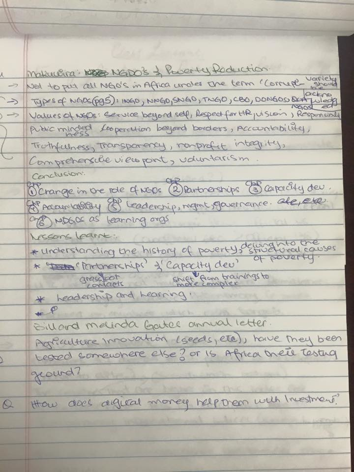 Class Notes week 3 and 4