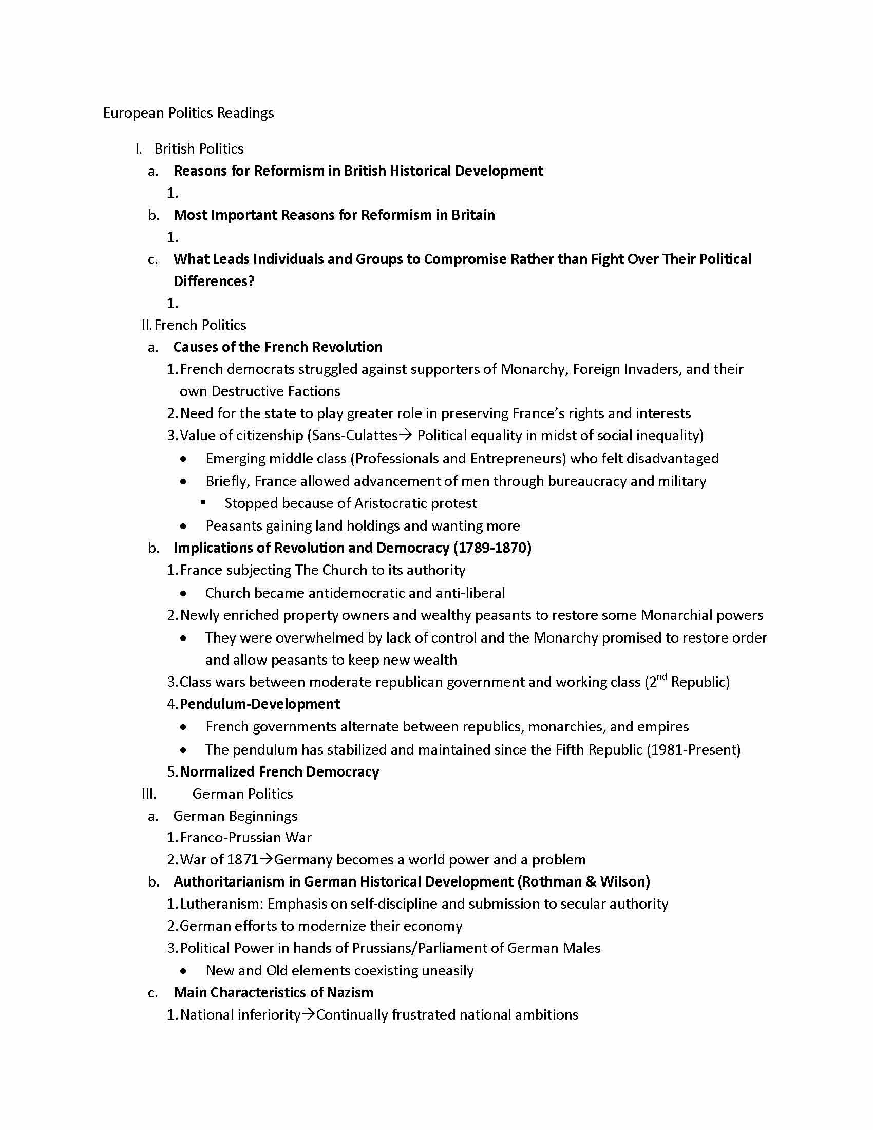 Introduction to European Government