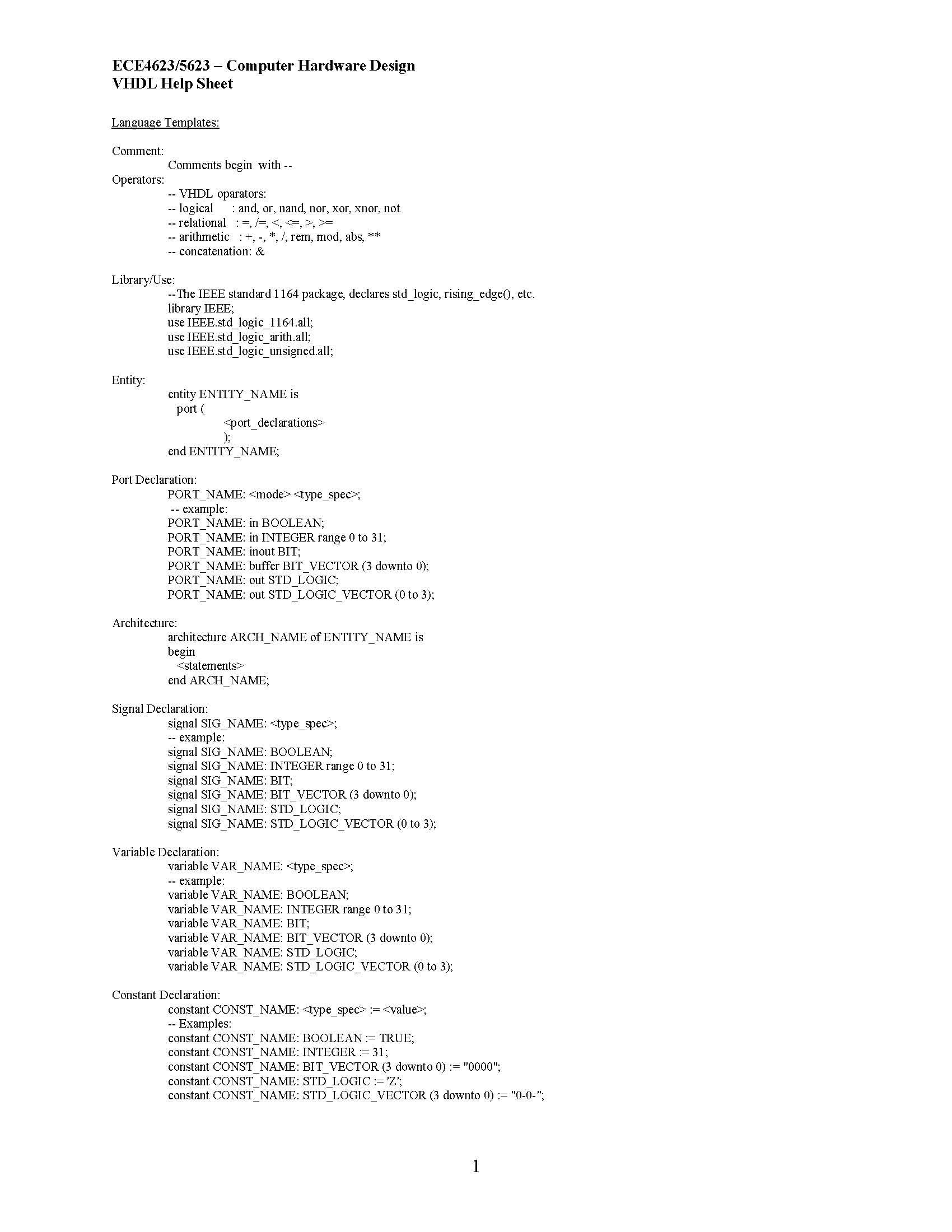 Computer Hardware Design