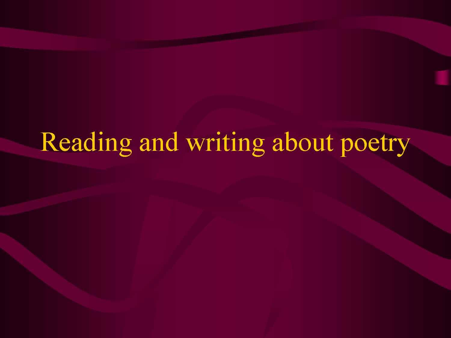 Writ About Literature & Ideas
