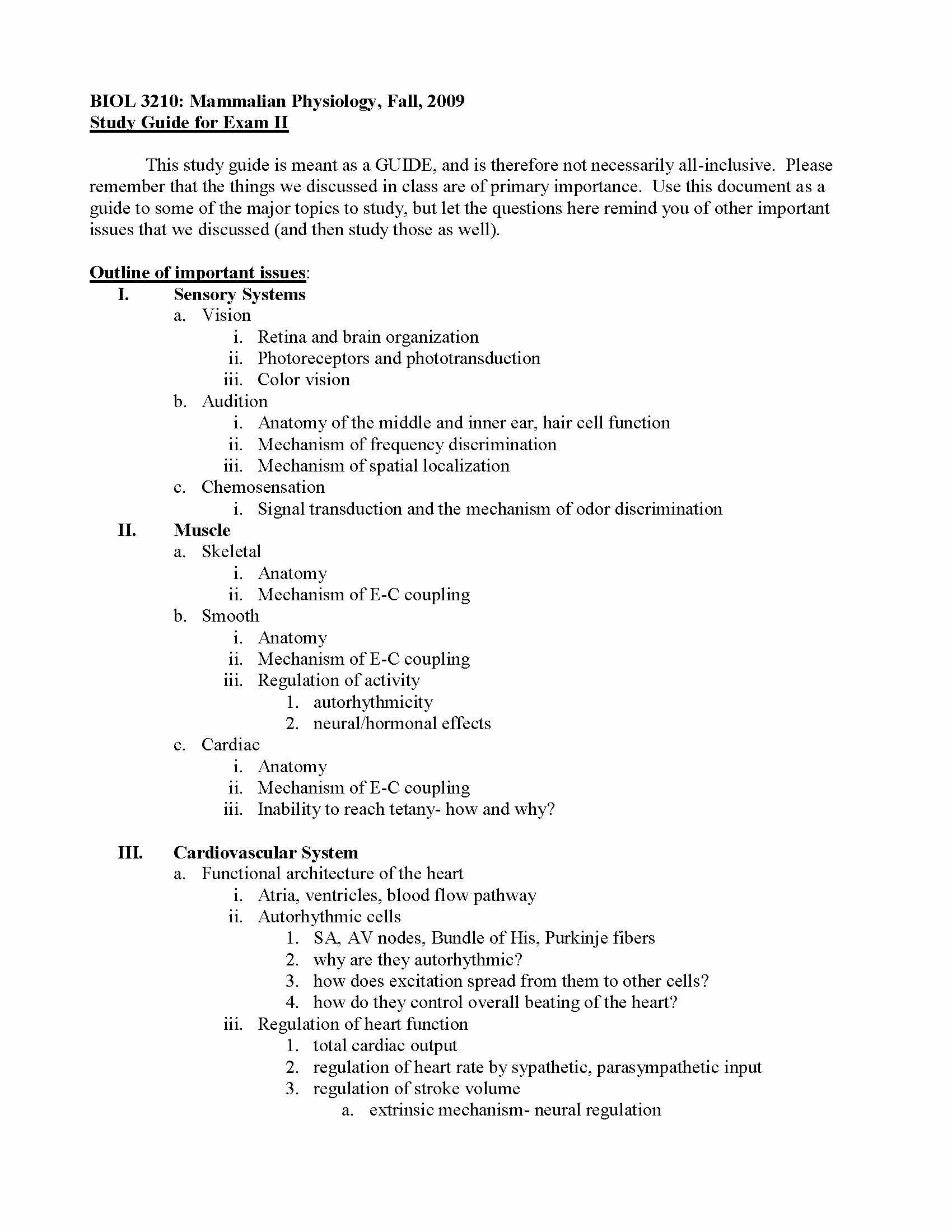 Mammalian Physiology