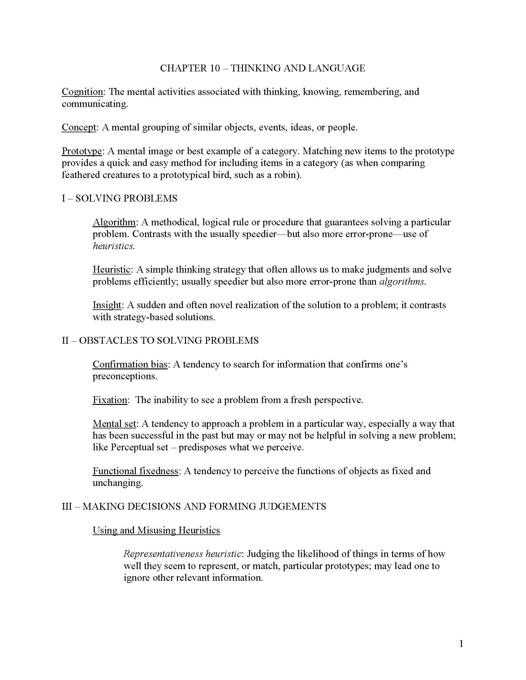 Introductory Psychology