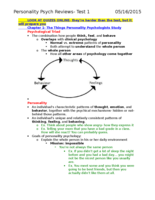 Personality Psychology Exam Reviews