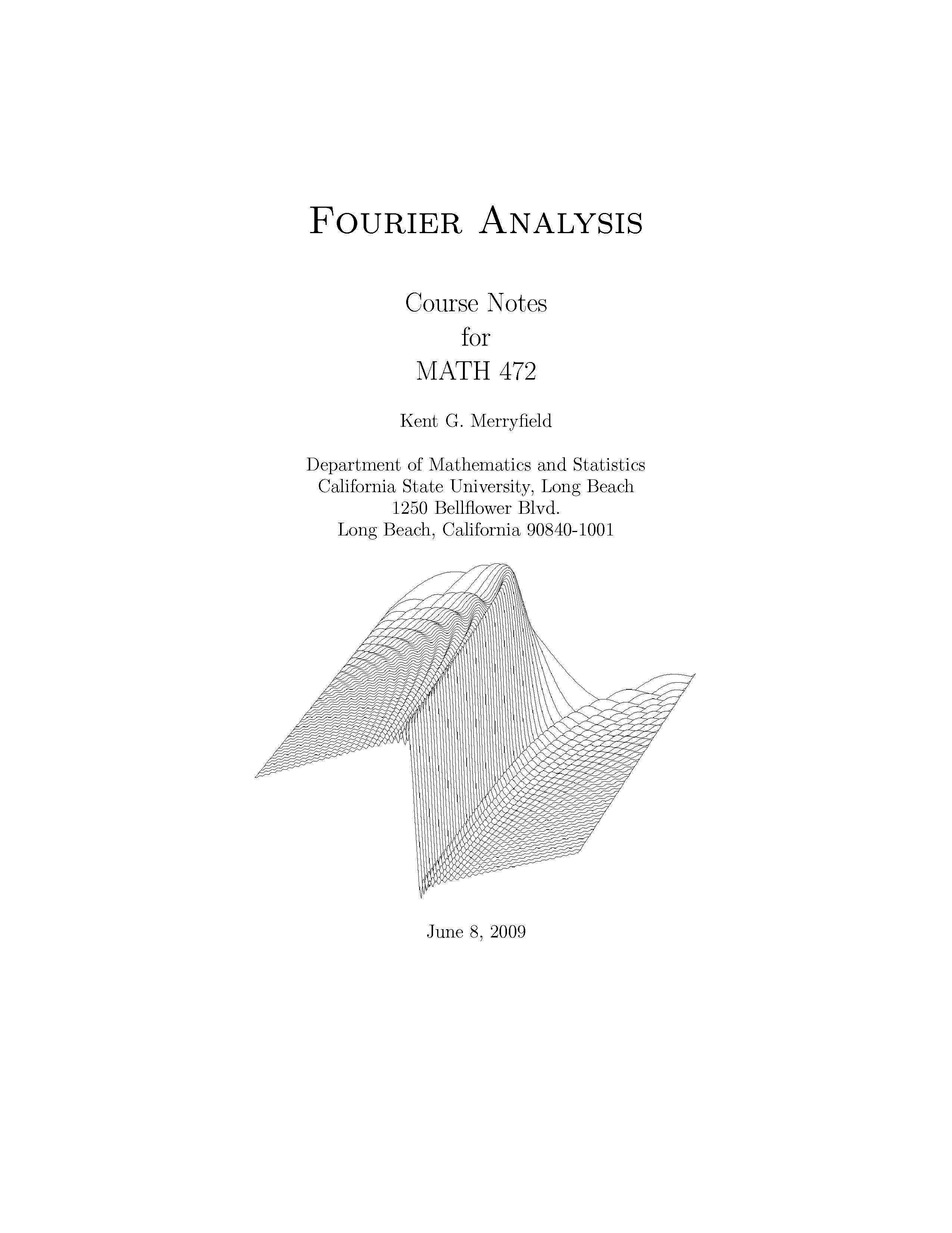 Fourier Analysis