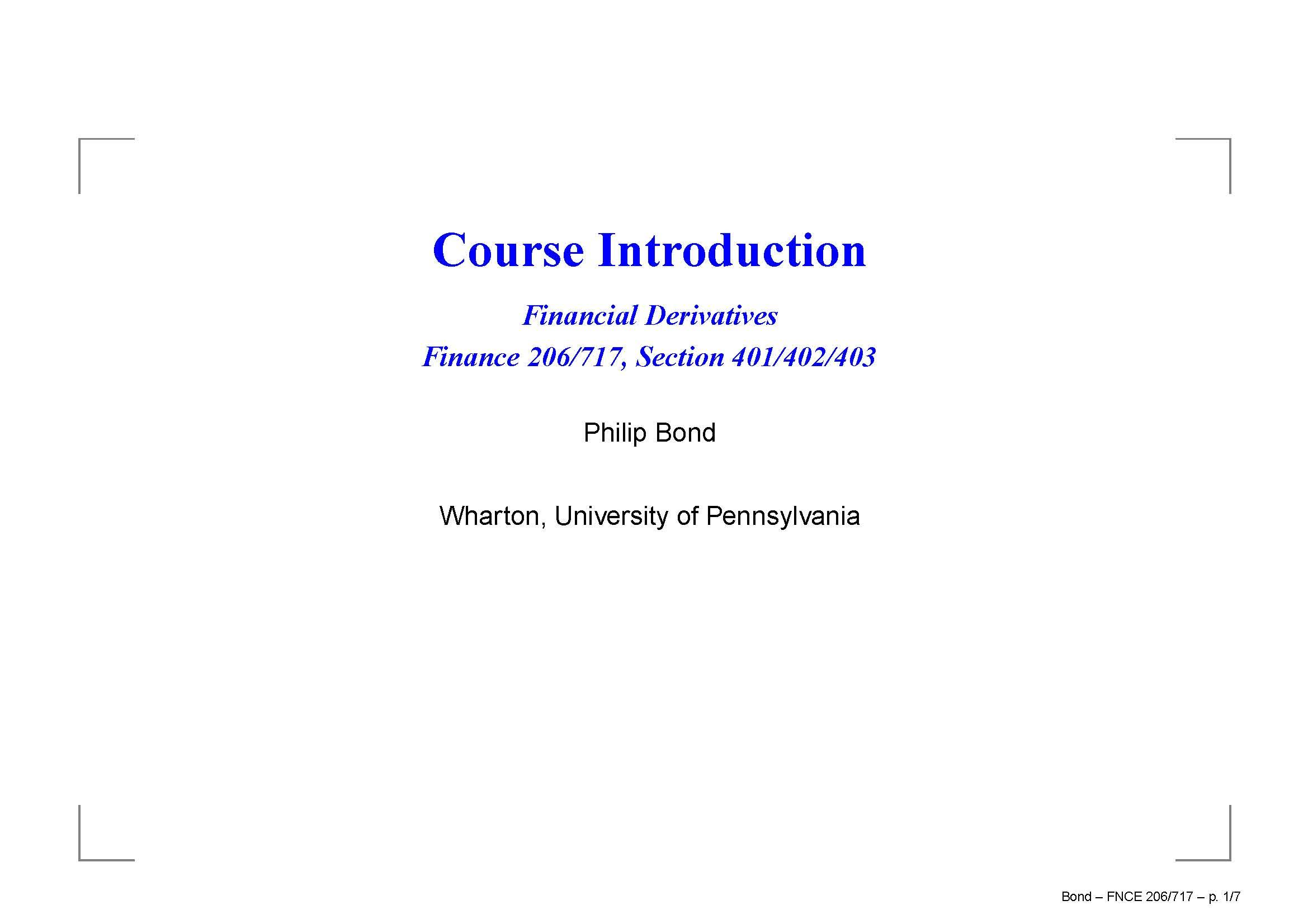 FINANCIALDERIVATIVES