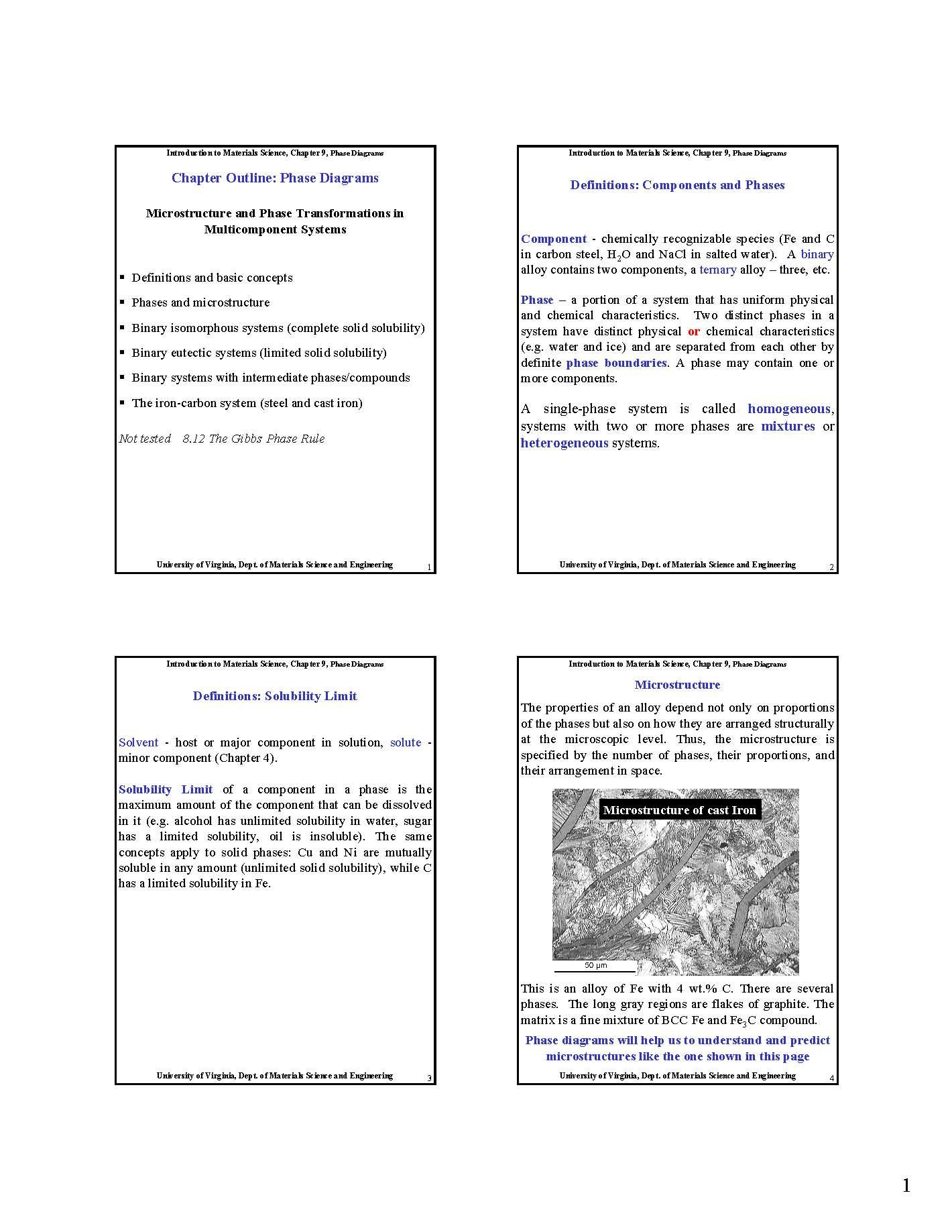 Introduction to the Science and Engineering of Materials