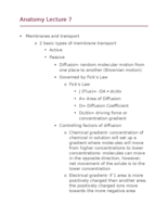 Anatomy and phys lecture 7