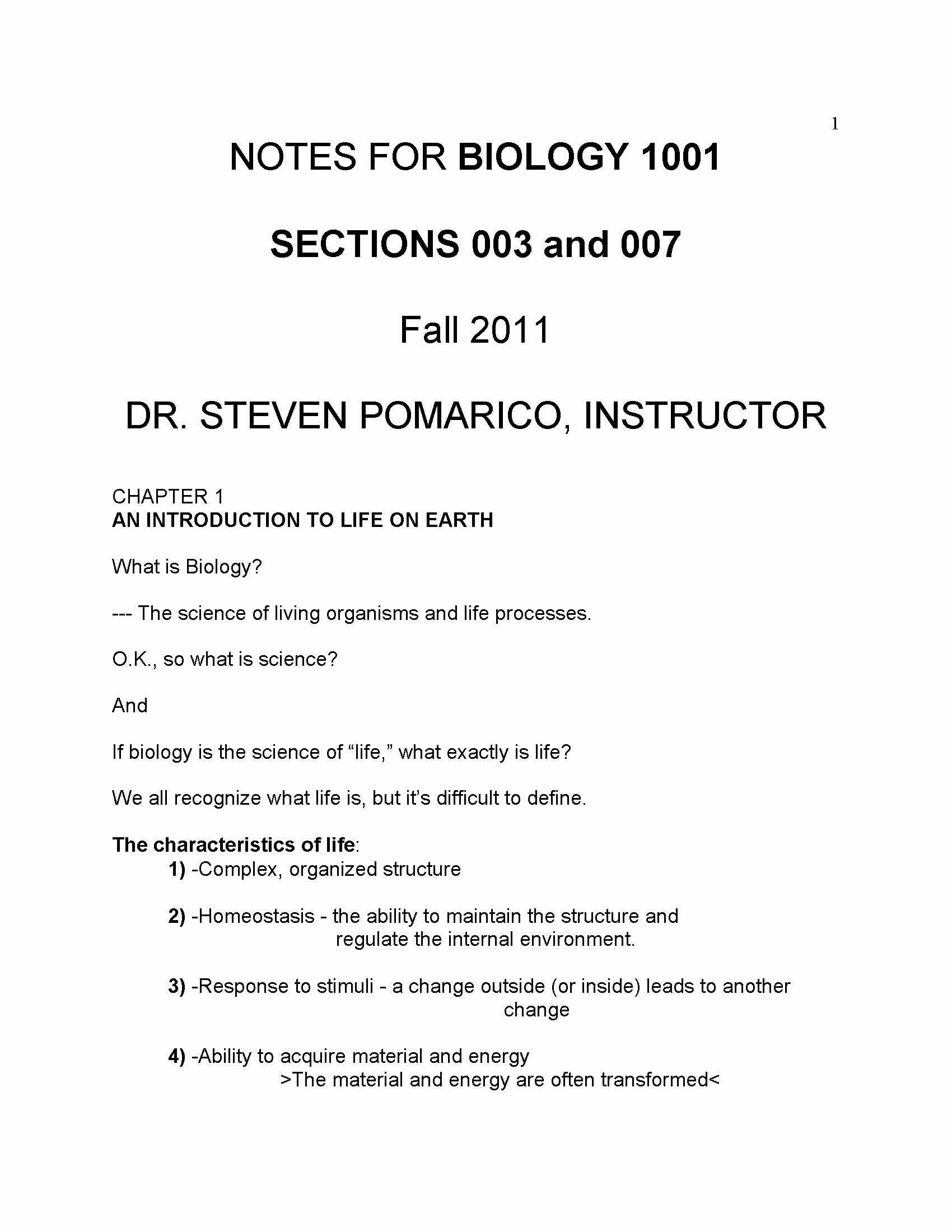 GENERAL BIOLOGY