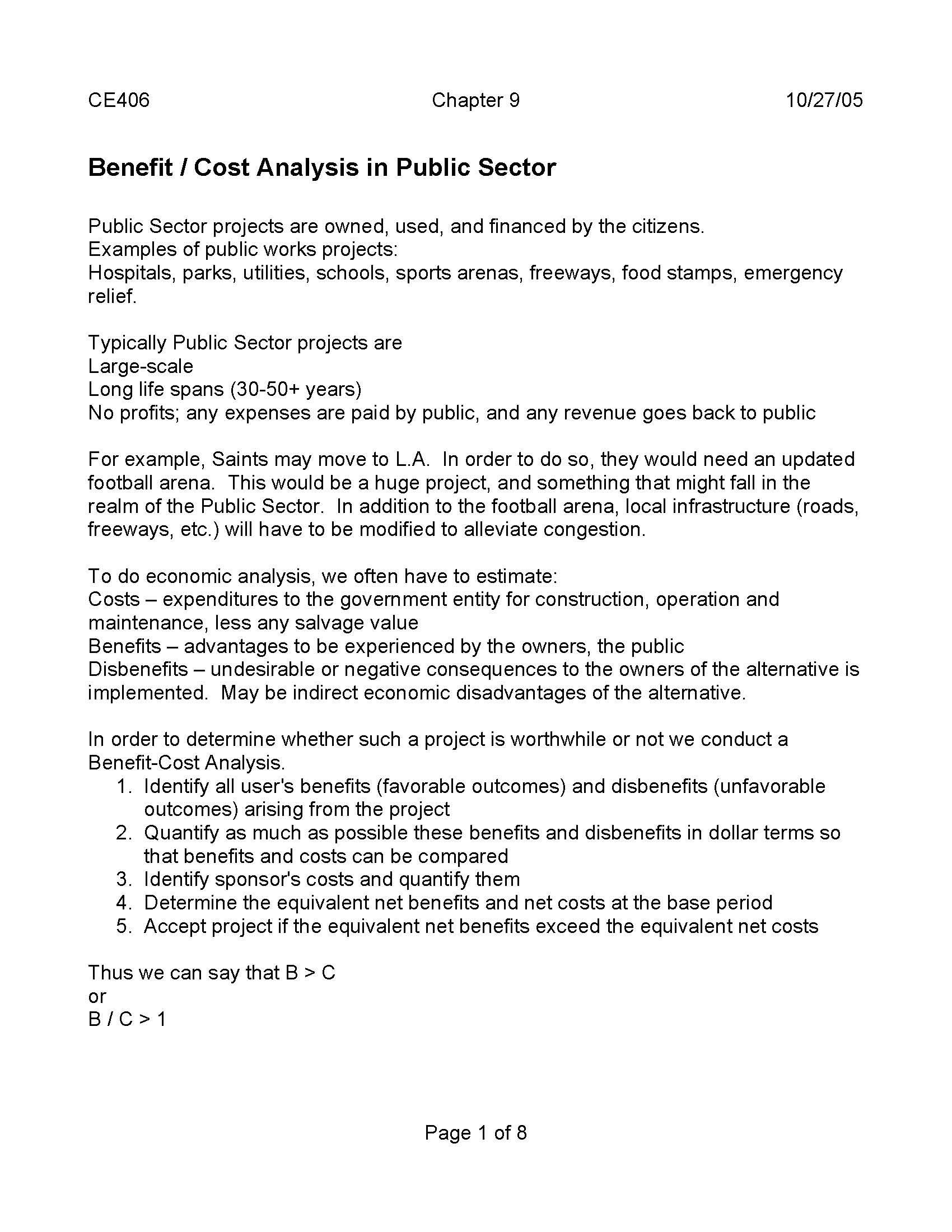 Cost Engineering and Analysis