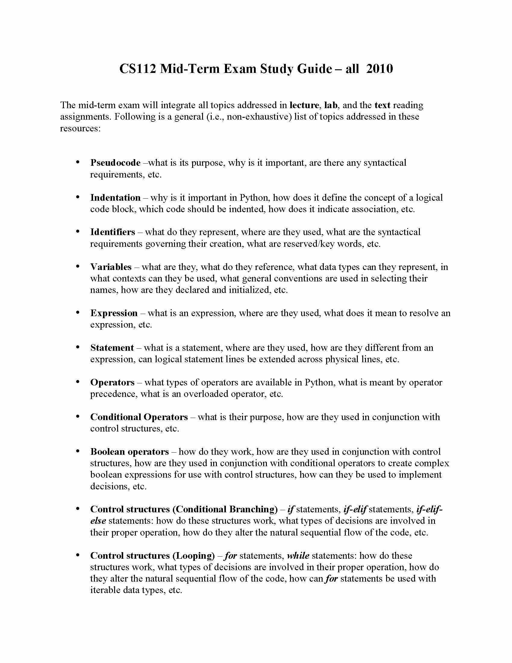 Intro Computer Programming