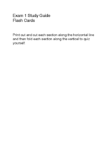 Exam 1 Study Guide- Flashcards
