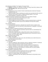 PSY: 335 Lecture 6 Notes