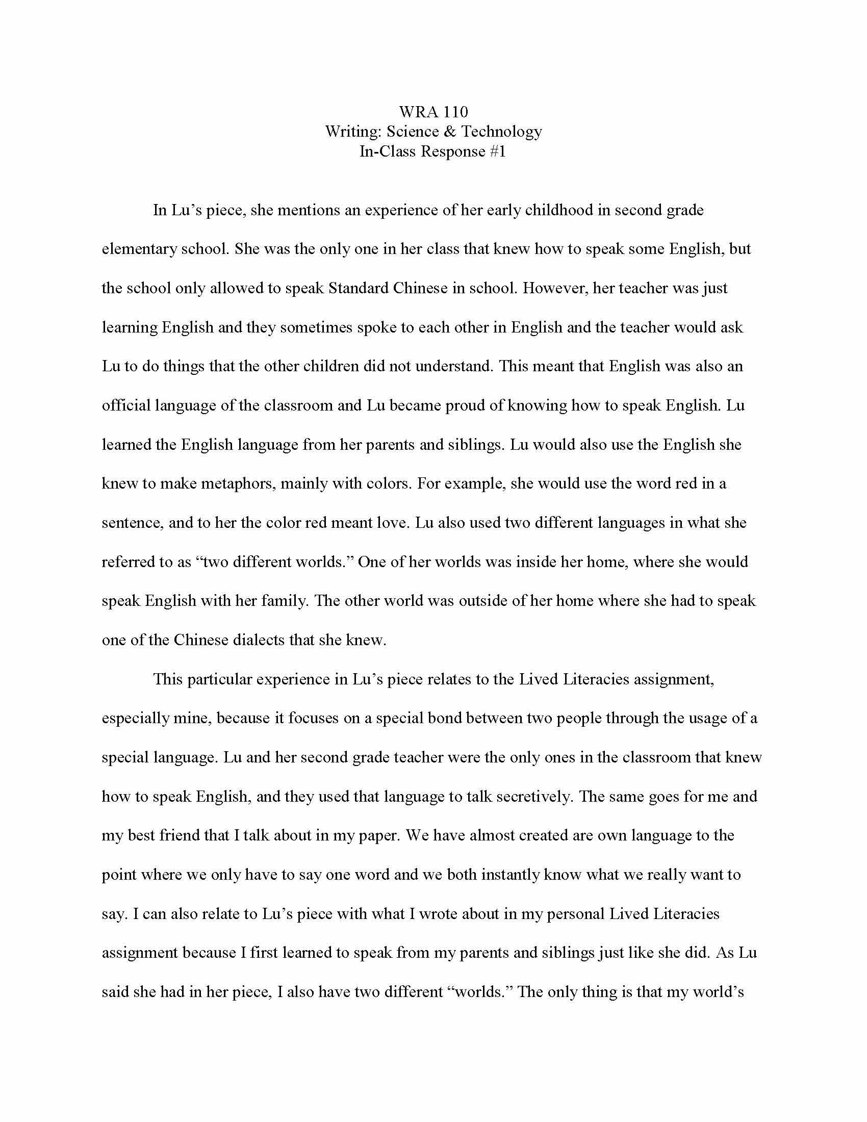 Writing Science & Technology