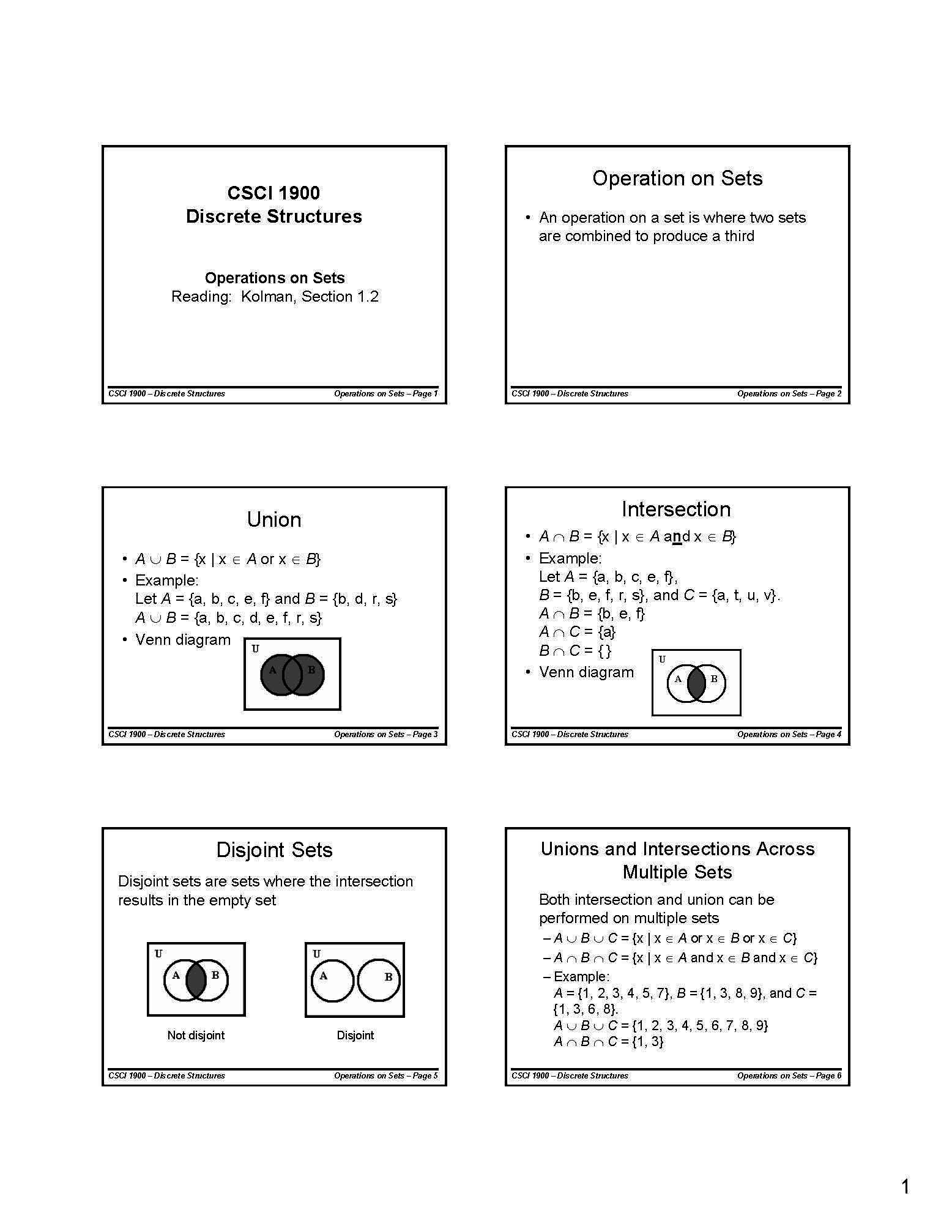 Math for Computer Science