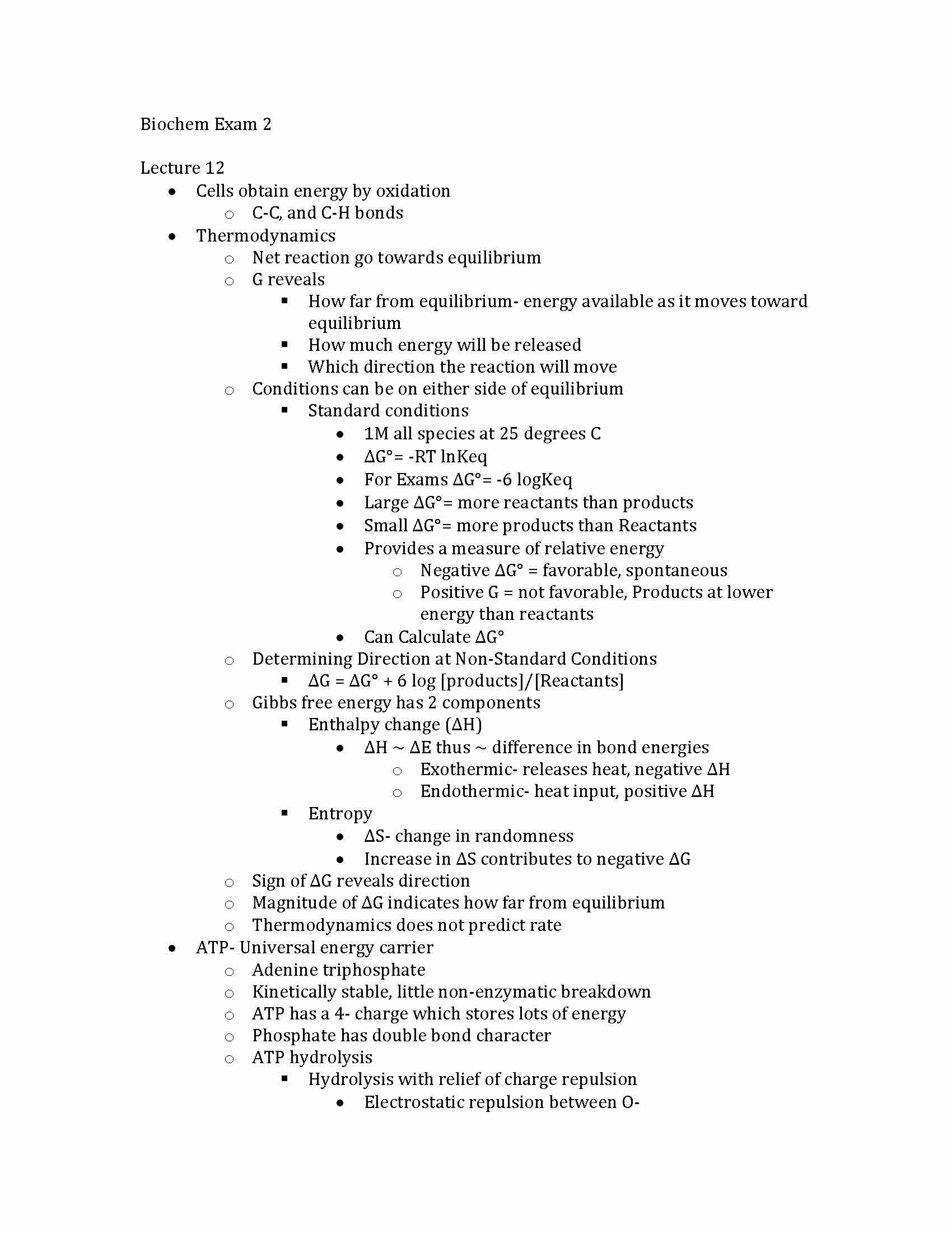 Introduction to Biochemistry