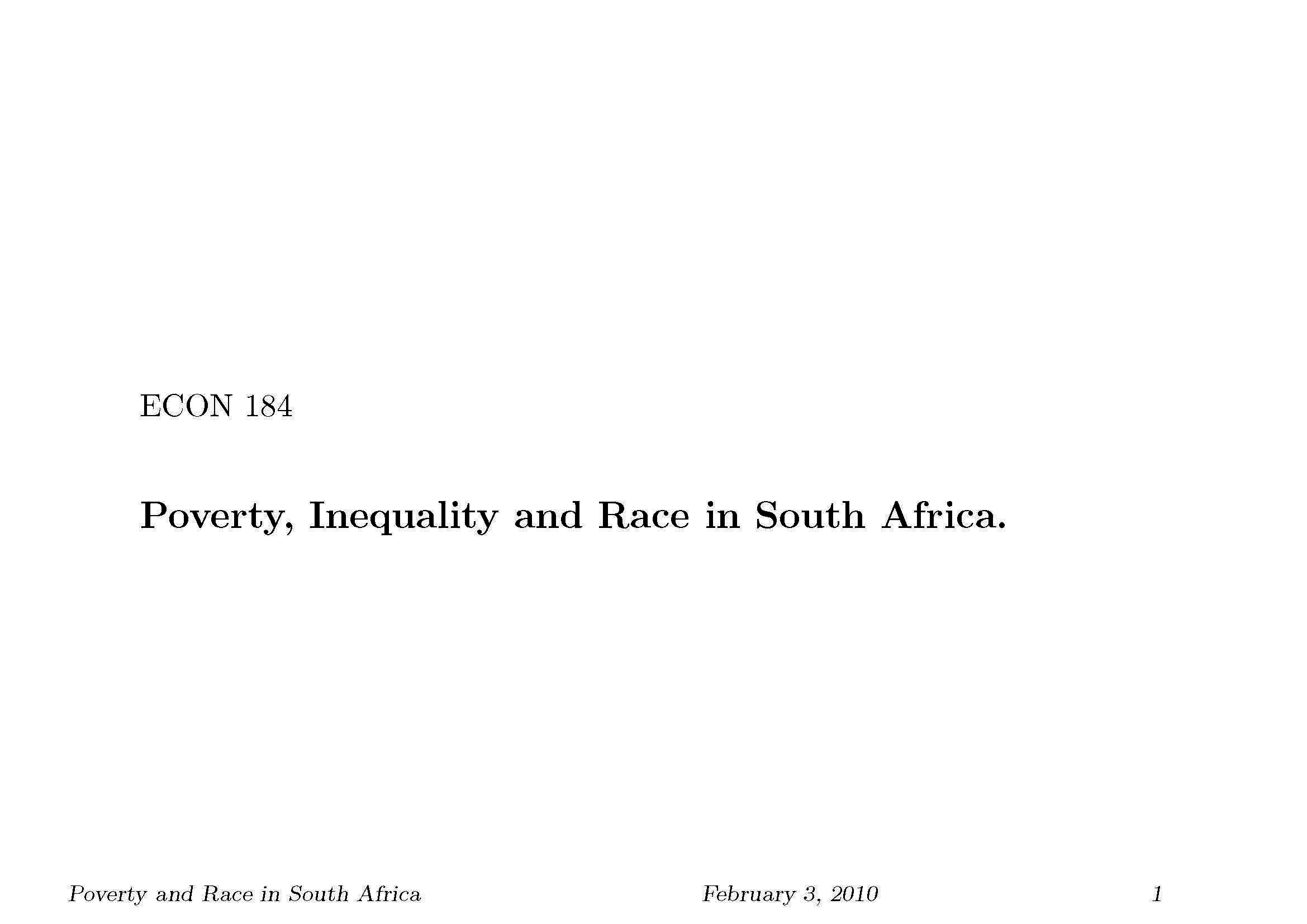 ECONOMIC DEVELOPMENT IN AFRICA