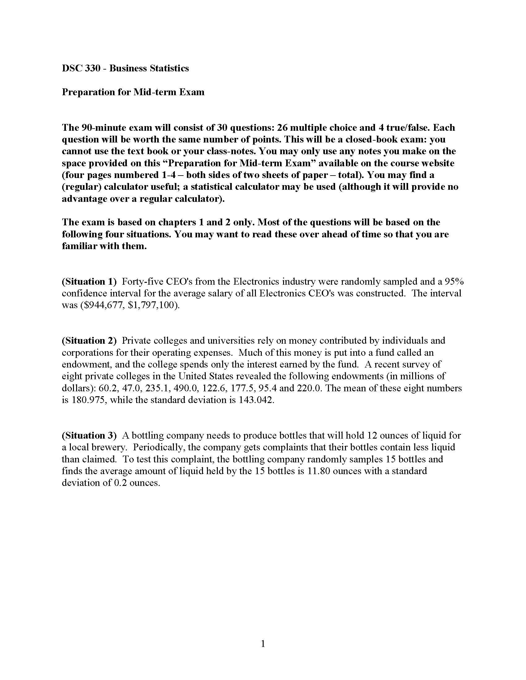 Business Statistics