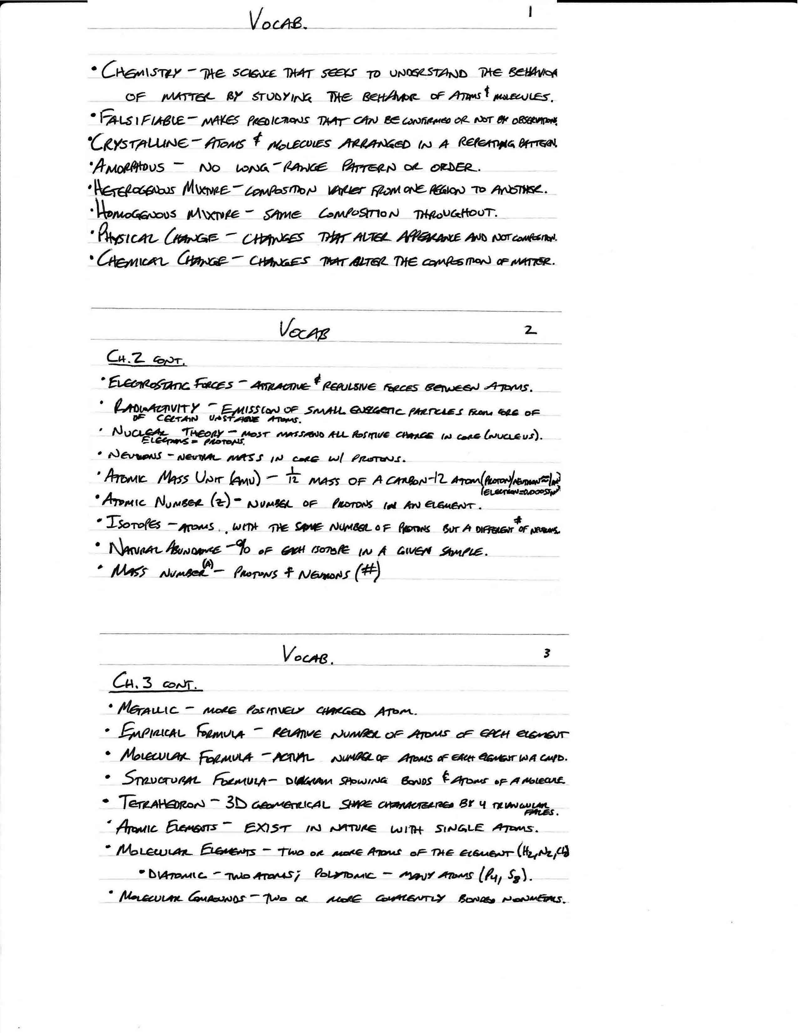 [P] Principles of Chemistry I