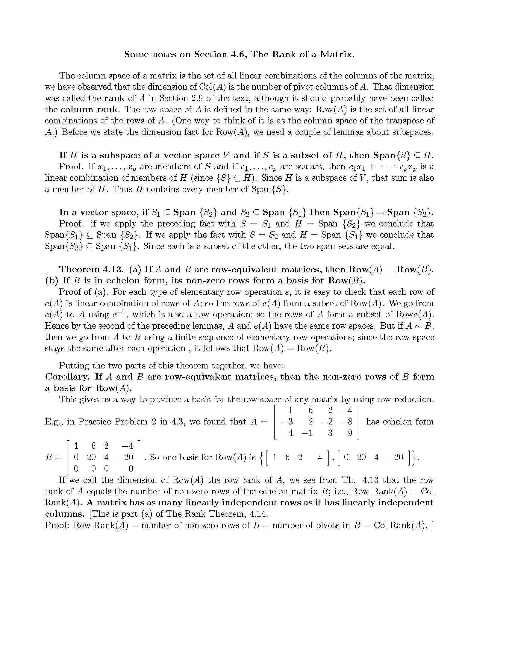 Applied Linear Algebra