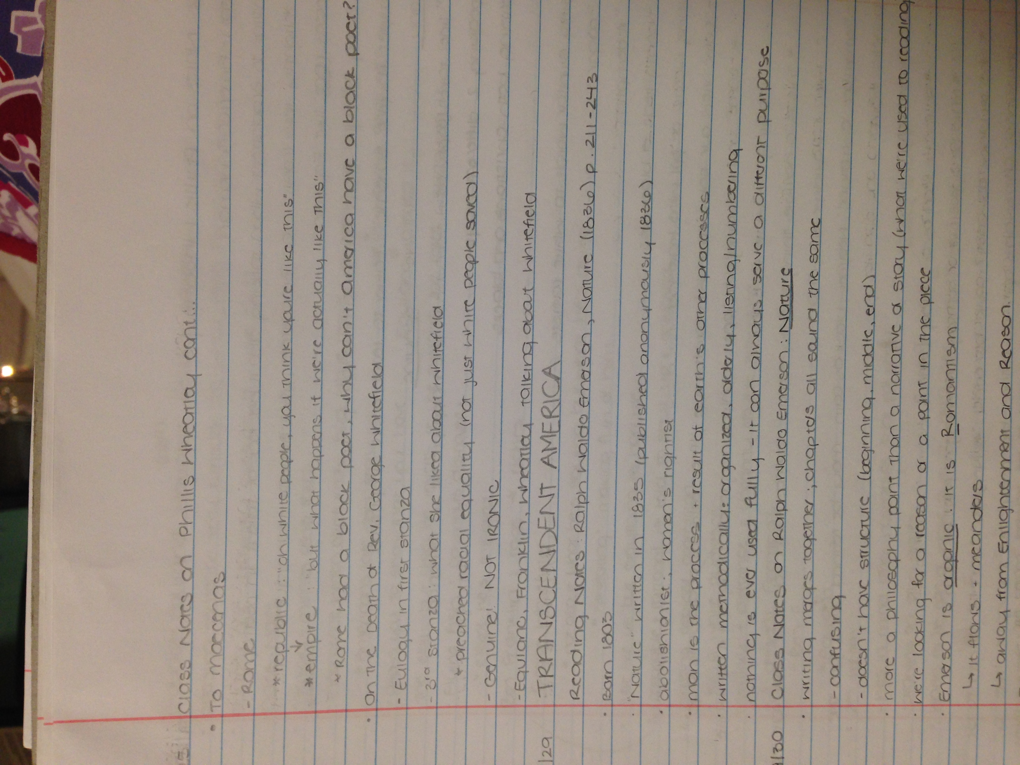Beginning of American Literature 