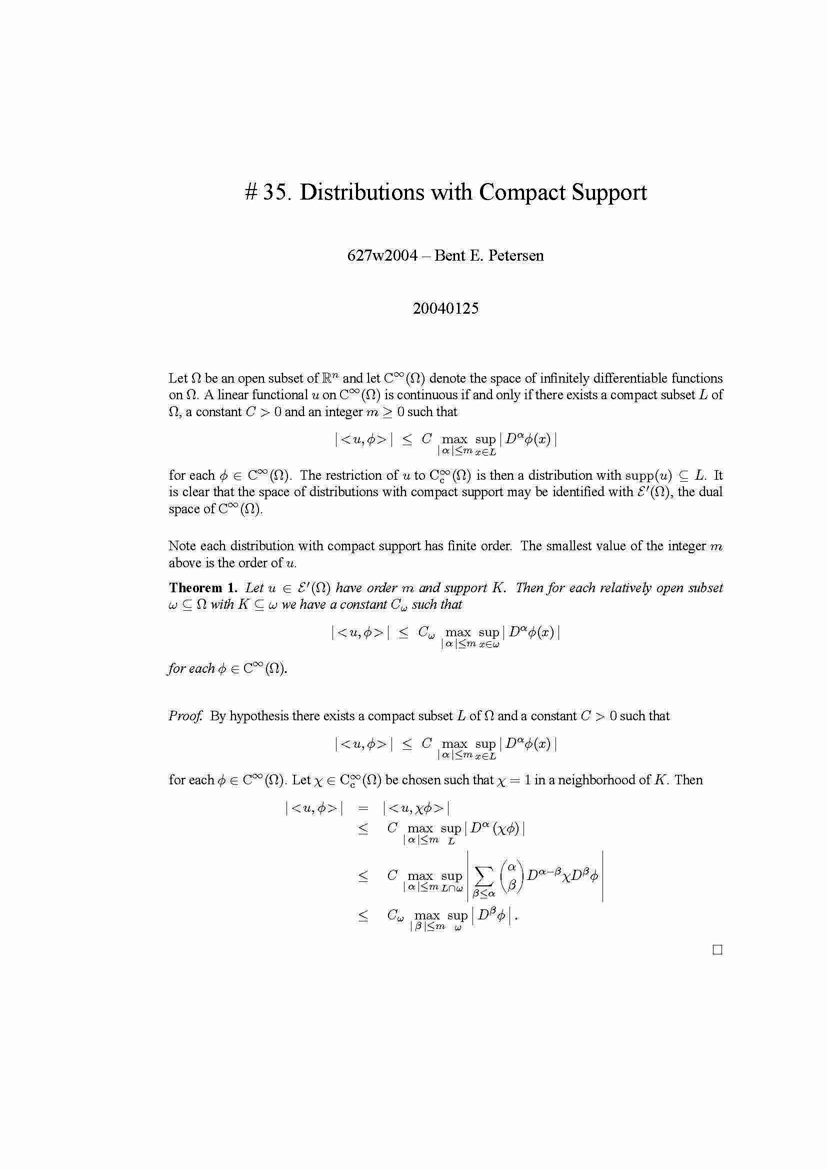 PARTIAL DIFFERENTIAL EQUATIONS