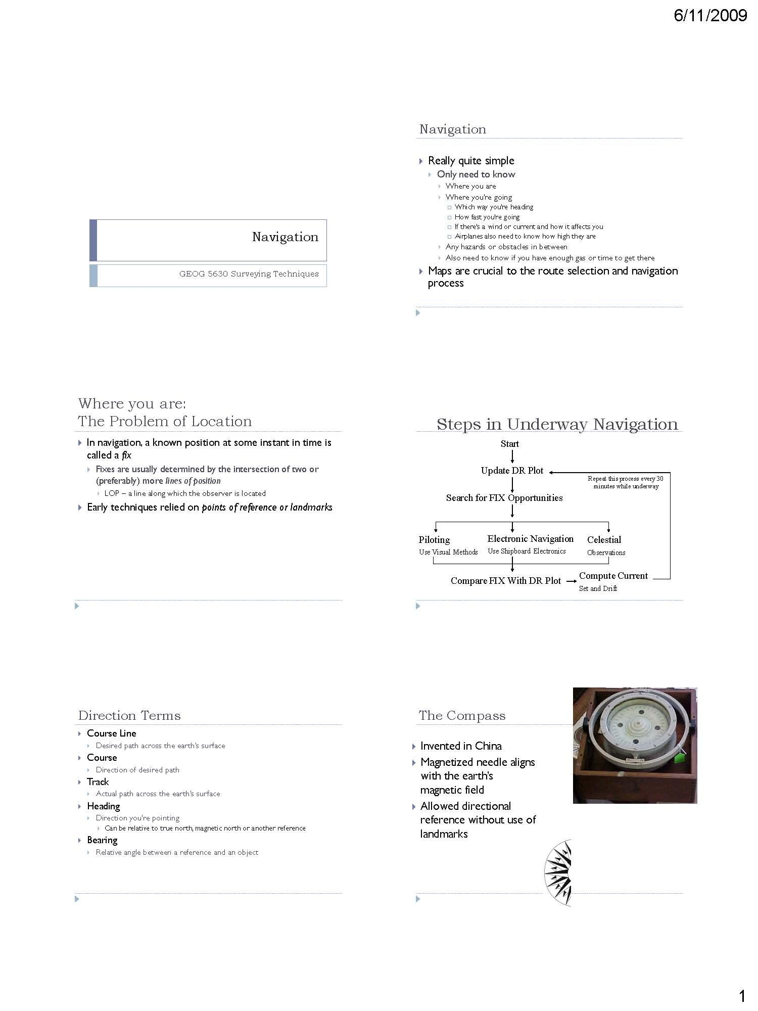 Surveying Techniques
