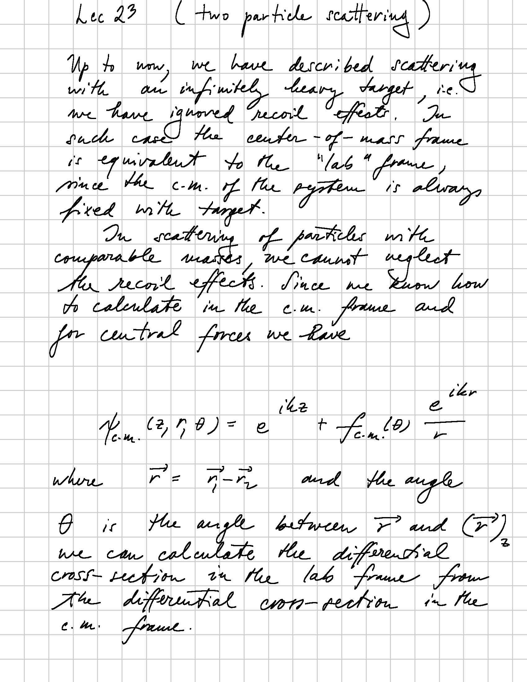 QUANTUM MECHANICS A