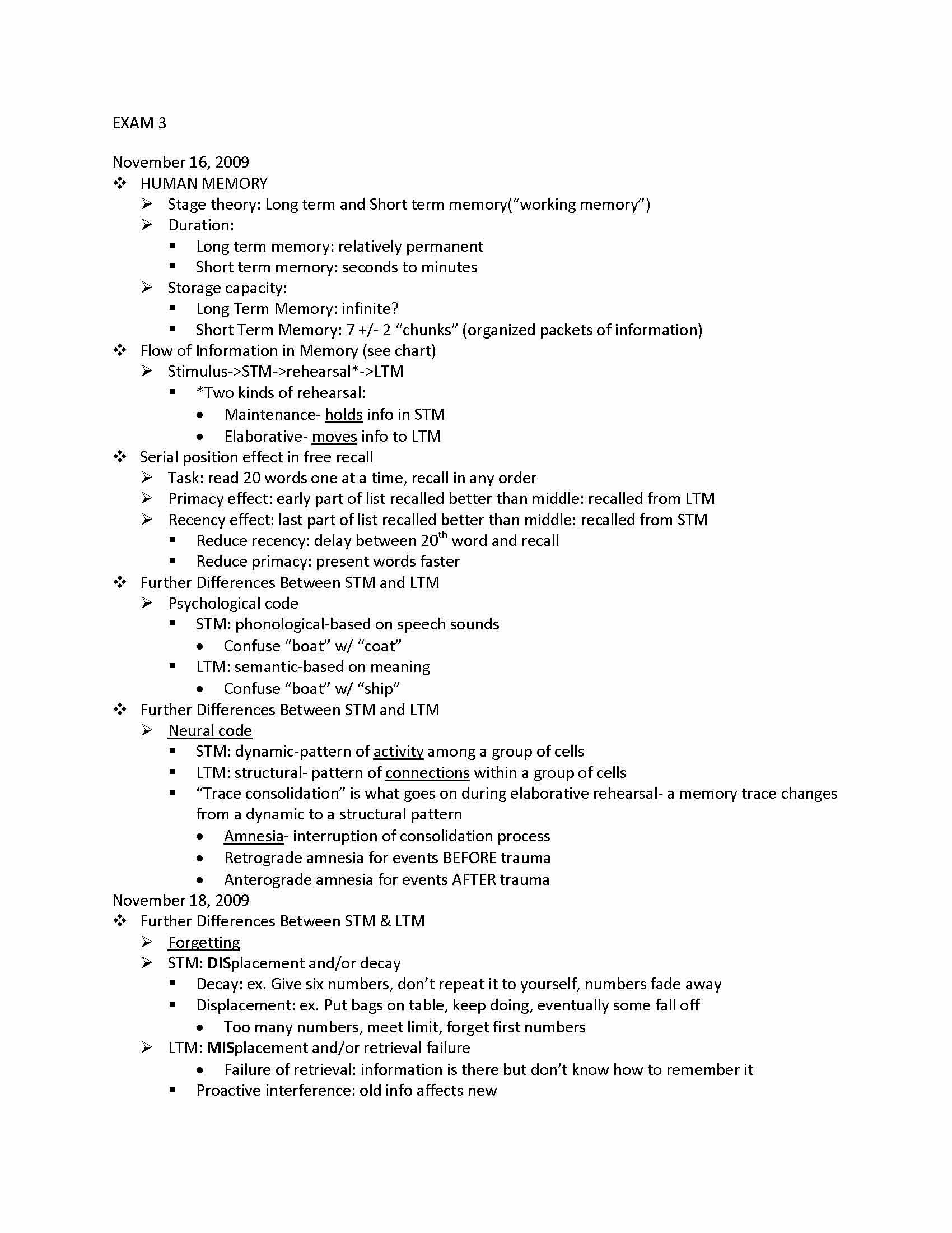 General Psychology I