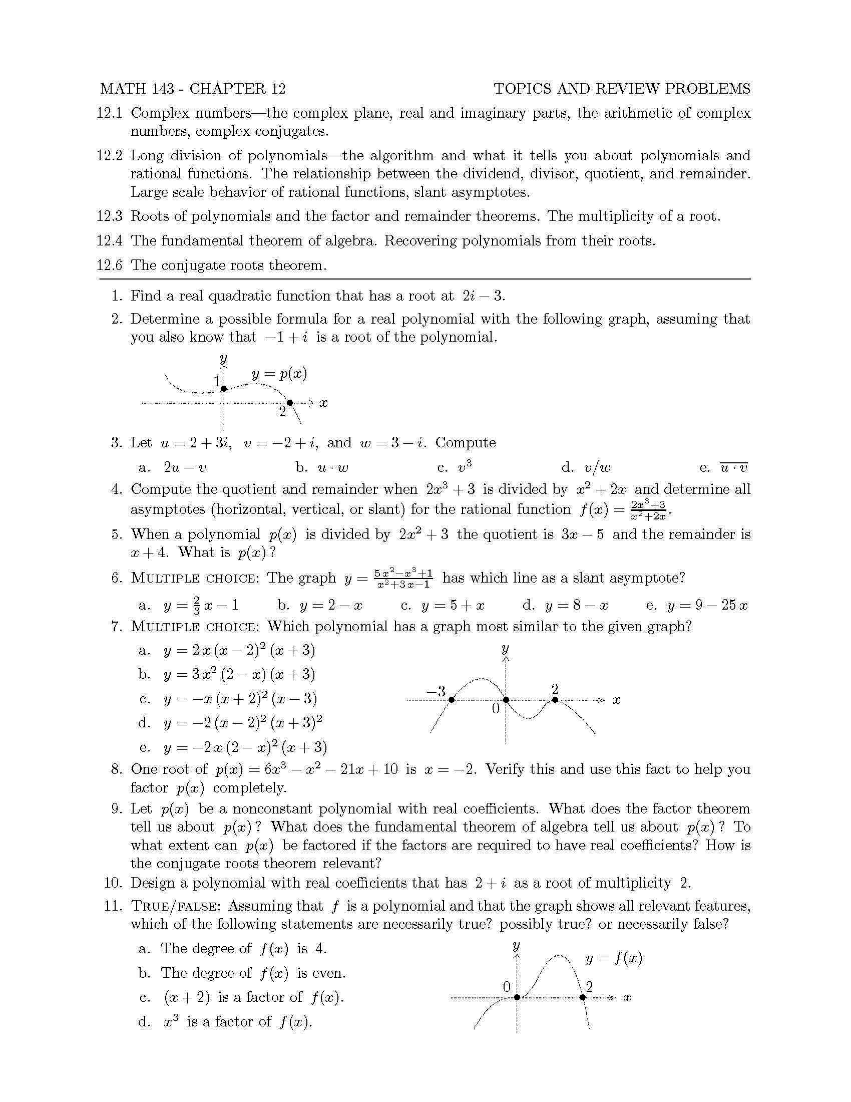 COLLEGE ALGEBRA
