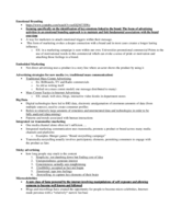 Notes, study guides and possible test questions