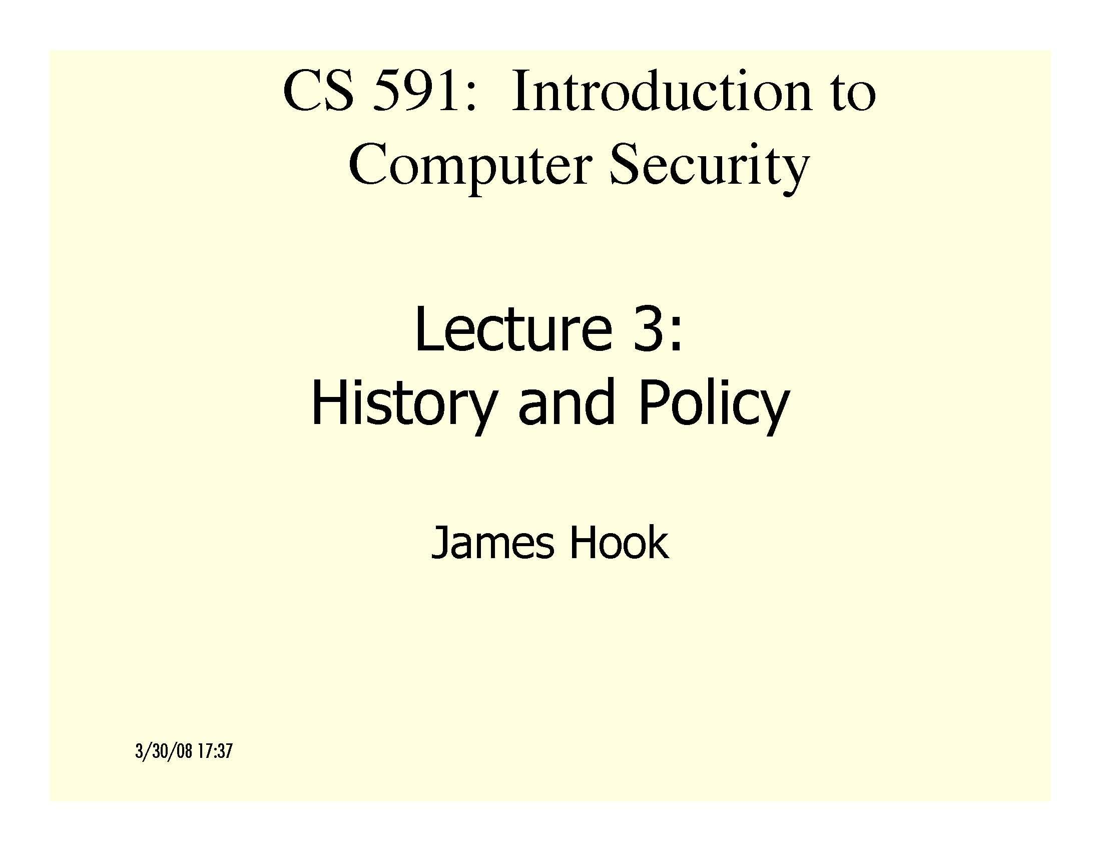 INTRO TO COMP SECURITY